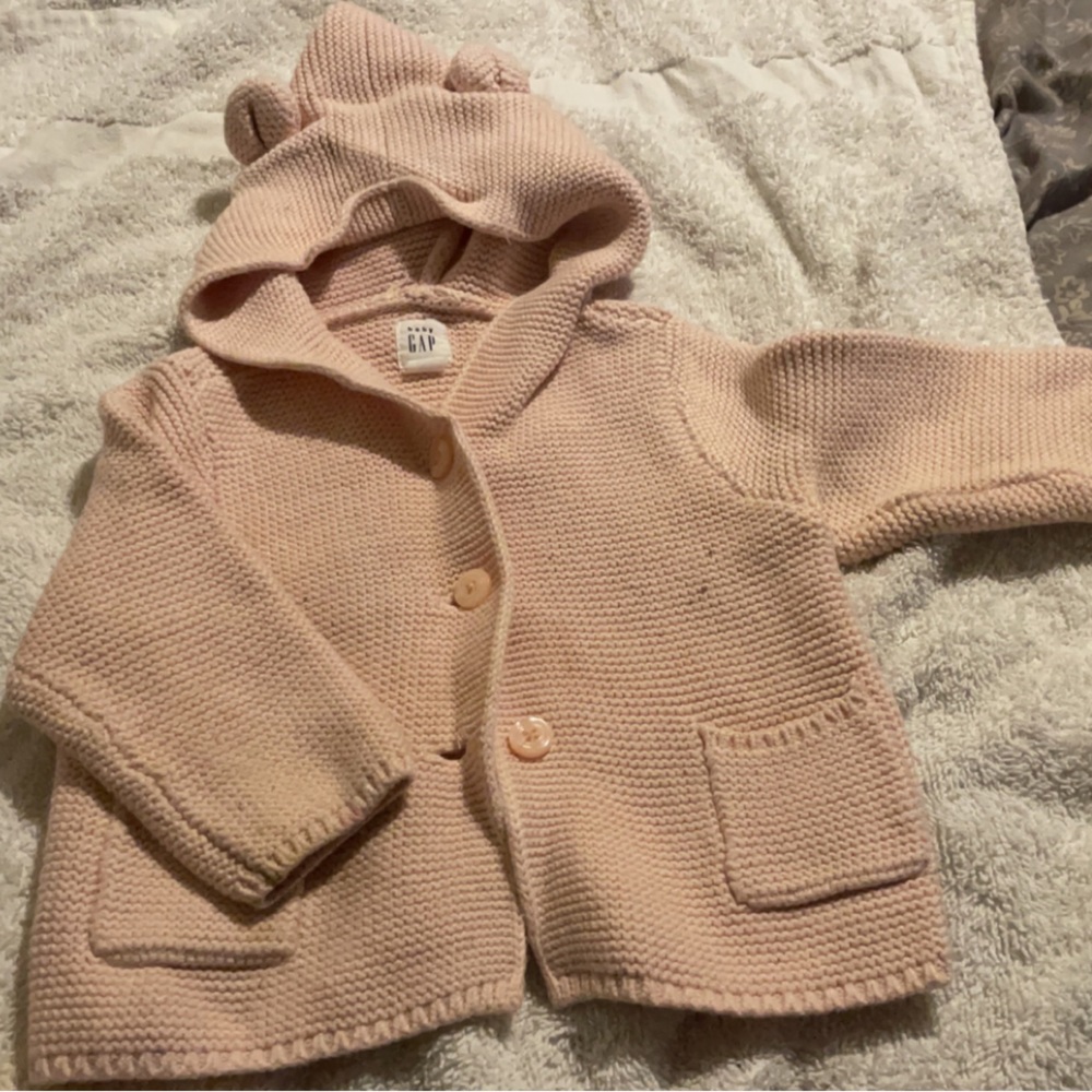 Girl Sweater with Teddy Ears on Hoodie